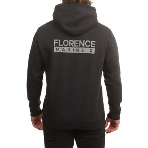 NEW! Florence Marine X Size Large Burgee 2.0 Hoodie Black $85 Organic Cotton
